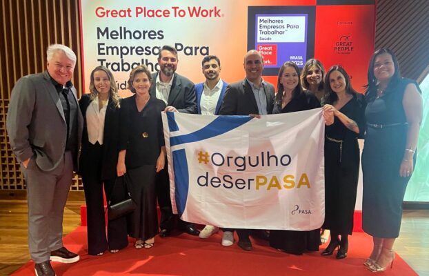 GPTW: PASA é premiado a 5ª melhor empresa do setor de Saúde para se trabalhar