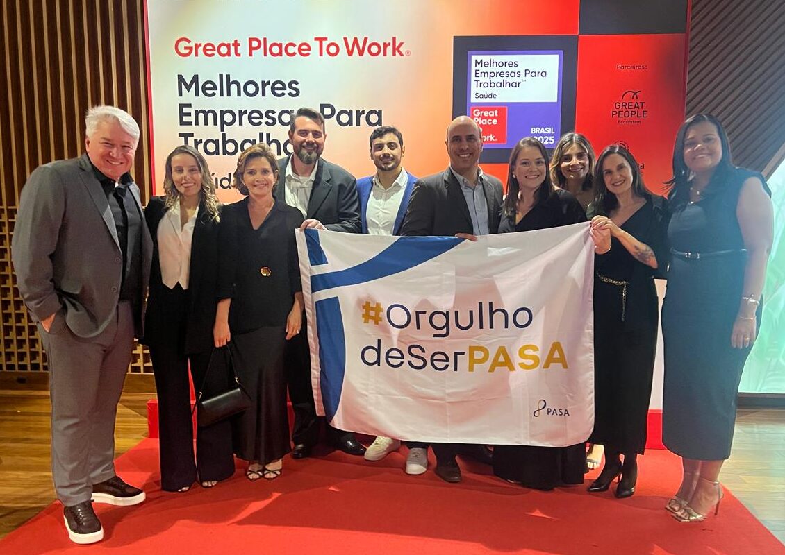 GPTW: PASA é premiado a 5ª melhor empresa do setor de Saúde para se trabalhar